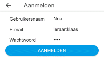 Leerlingenaccount zonder e-mail