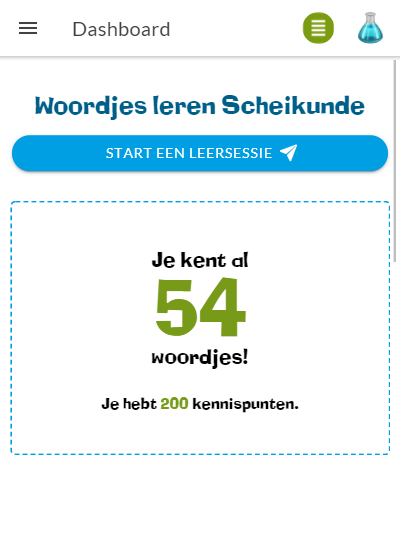 Woordenlijsten scheikunde op Wozzol